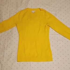 Bright Yellow Long Sleeve Top